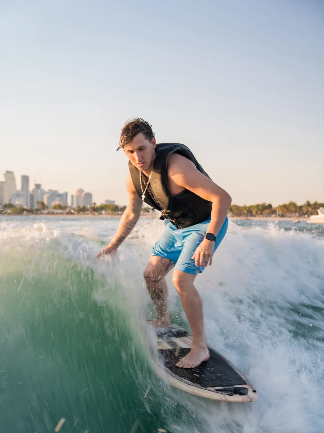 Golden-hour sunset cruise on Biscayne Bay in Miami